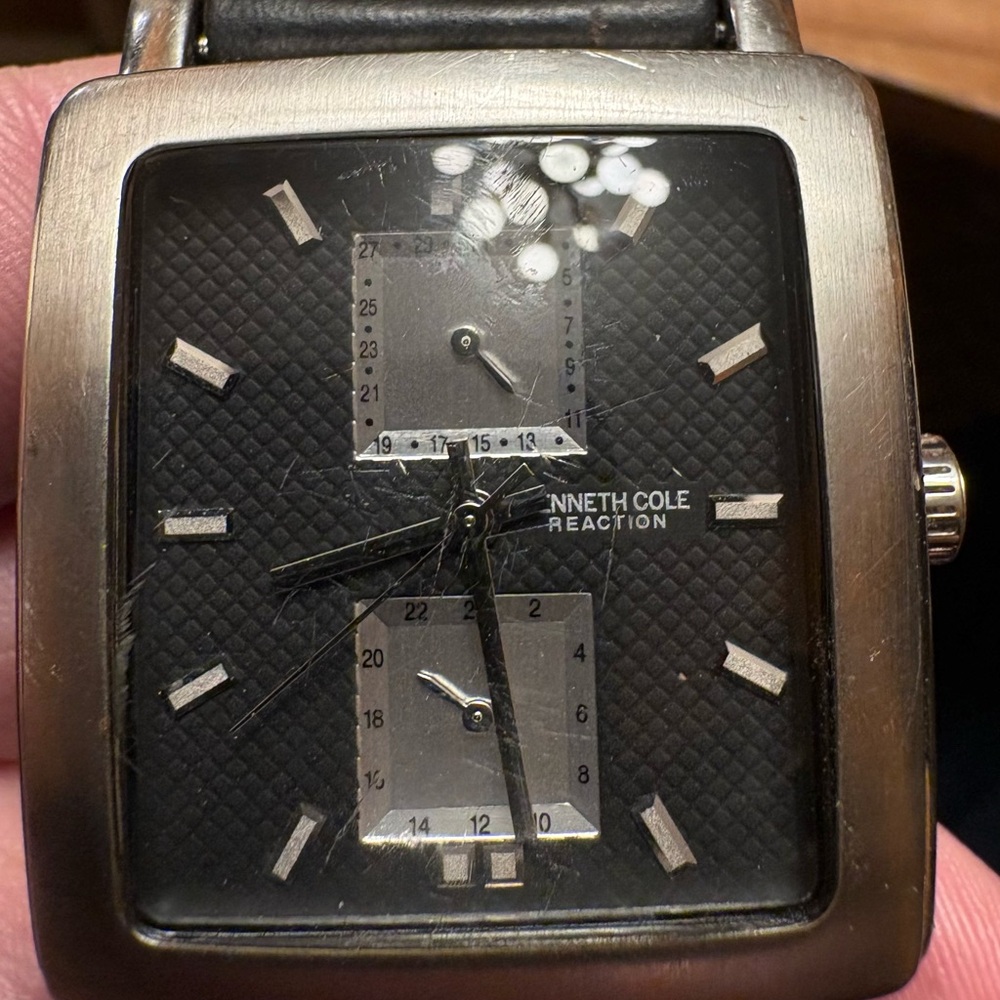 Kenneth Cole Reaction Dual Dial Black Watch